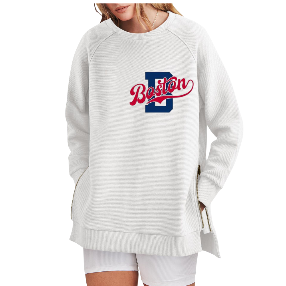 Casual Loose Printed Sweatshirt - Baseswear