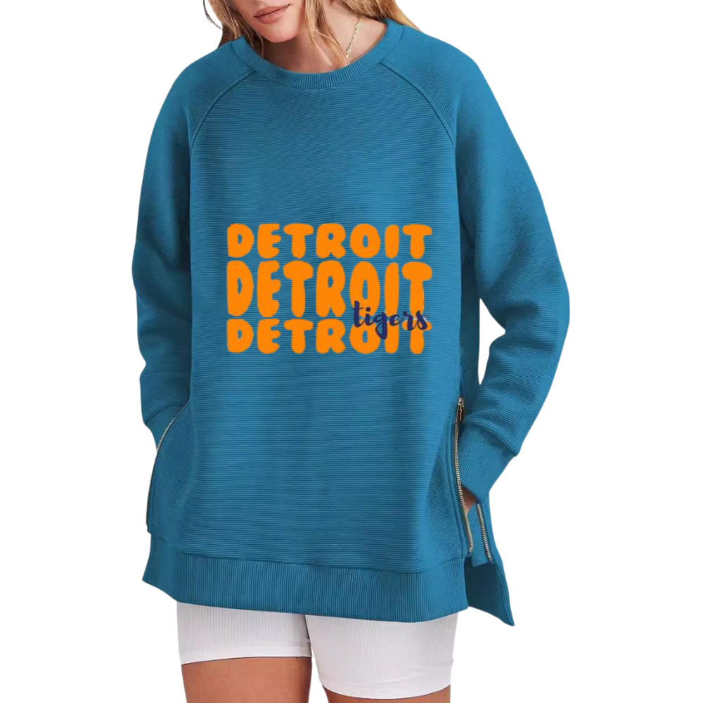 Casual Loose Printed Sweatshirt - Baseswear