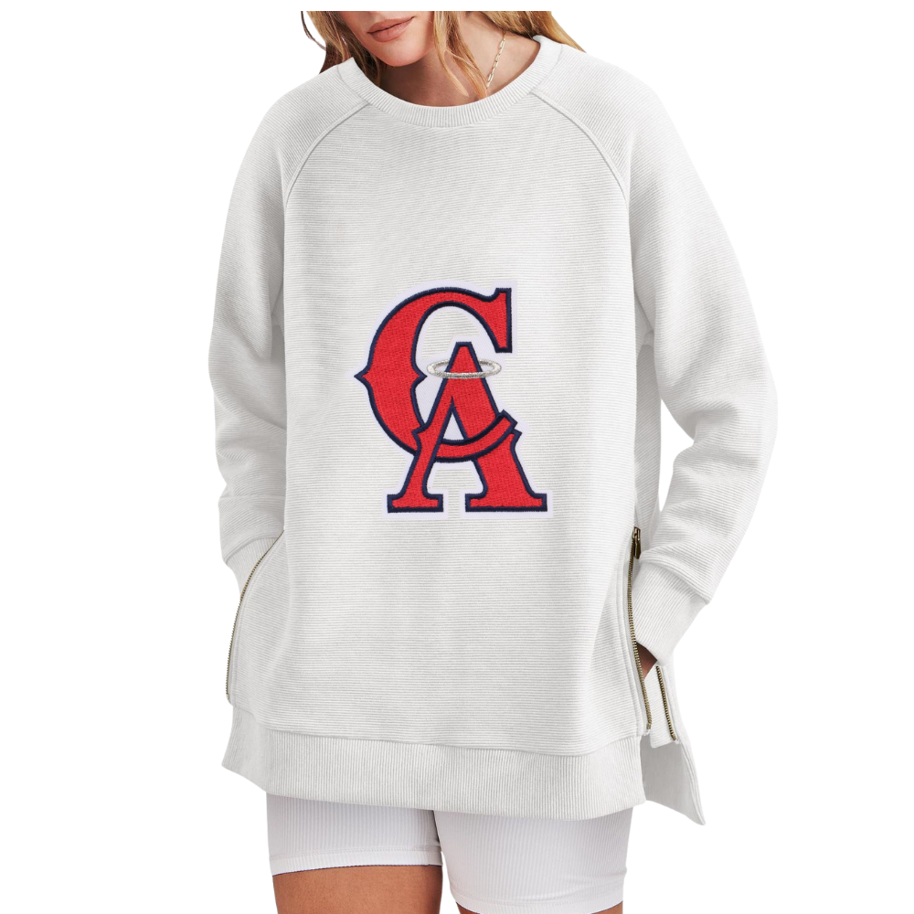 Casual Loose Printed Sweatshirt - Baseswear