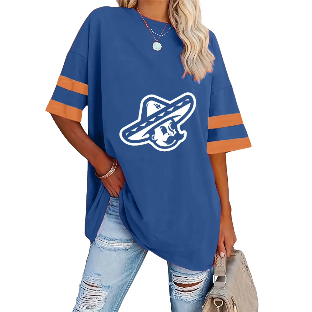 Striped Sleeve Casual Loose Sweatshirt - Baseswear