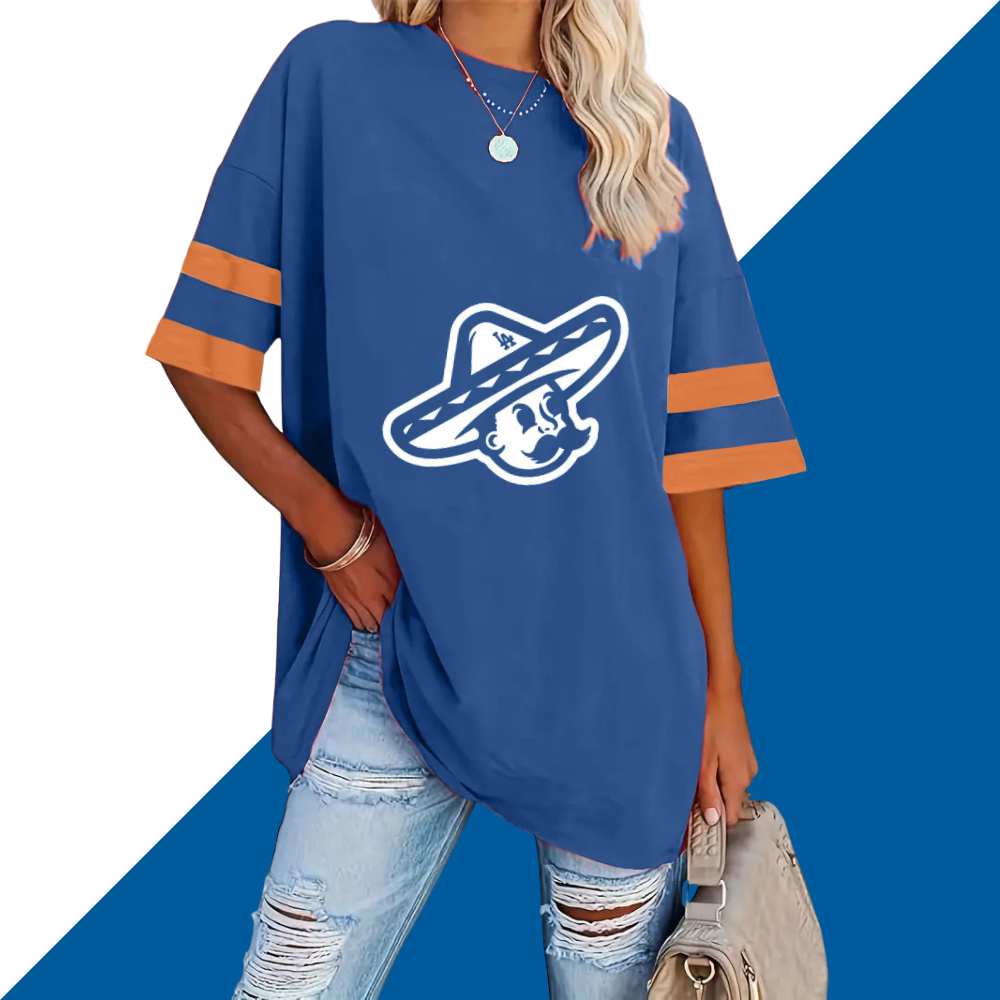 Striped Sleeve Casual Loose Sweatshirt - Baseswear