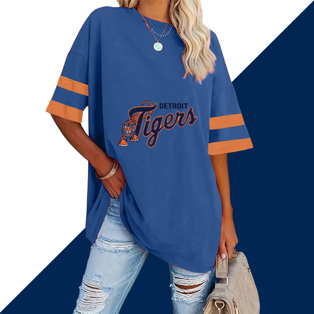 Striped Sleeve Casual Loose Sweatshirt - Baseswear
