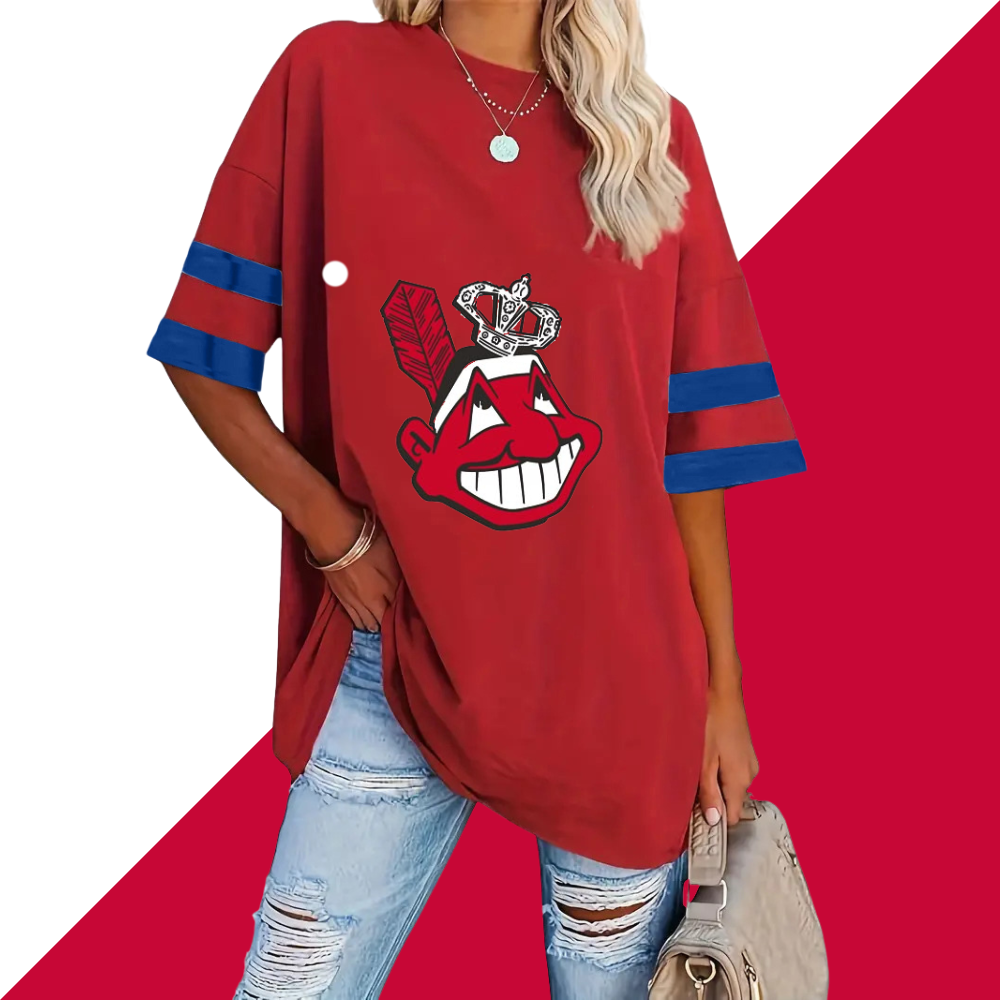 Striped Sleeve Casual Loose Sweatshirt - Baseswear