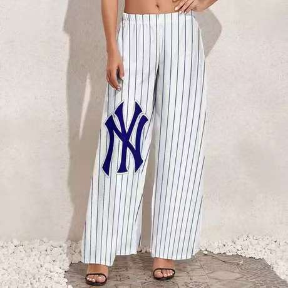 Slimming Straight-Leg Versatile Pants-New York Yankees - Baseswear