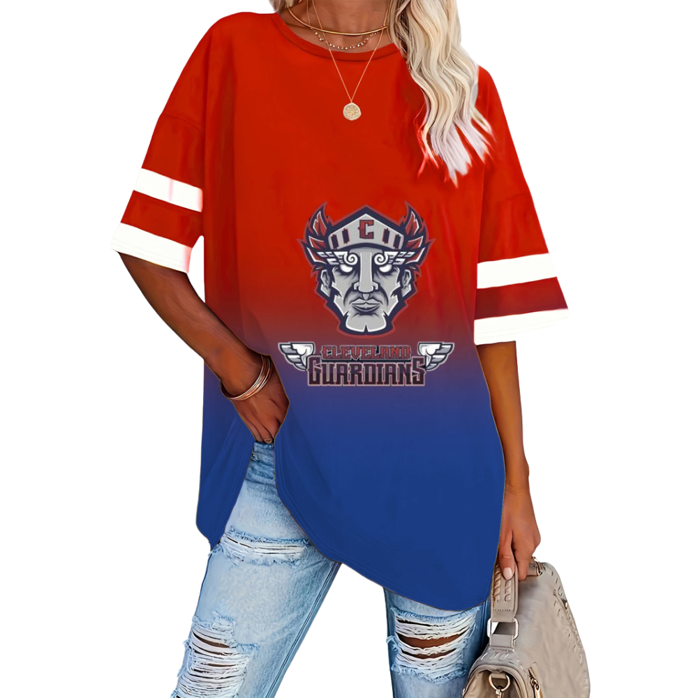Striped Sleeve Casual Loose Sweatshirt - Baseswear