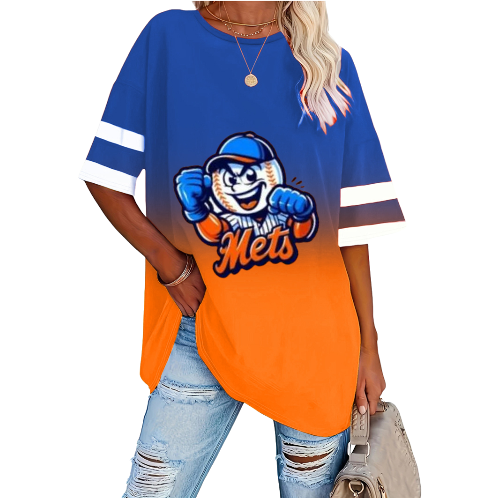Striped Sleeve Casual Loose Sweatshirt - Baseswear