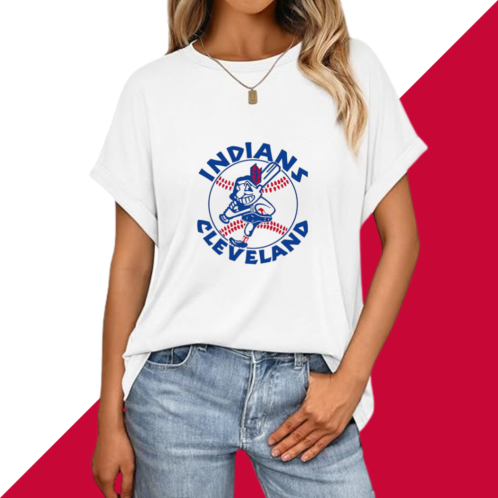 Casual Short Sleeve T-Shirt - Cleveland Guardians - Baseswear