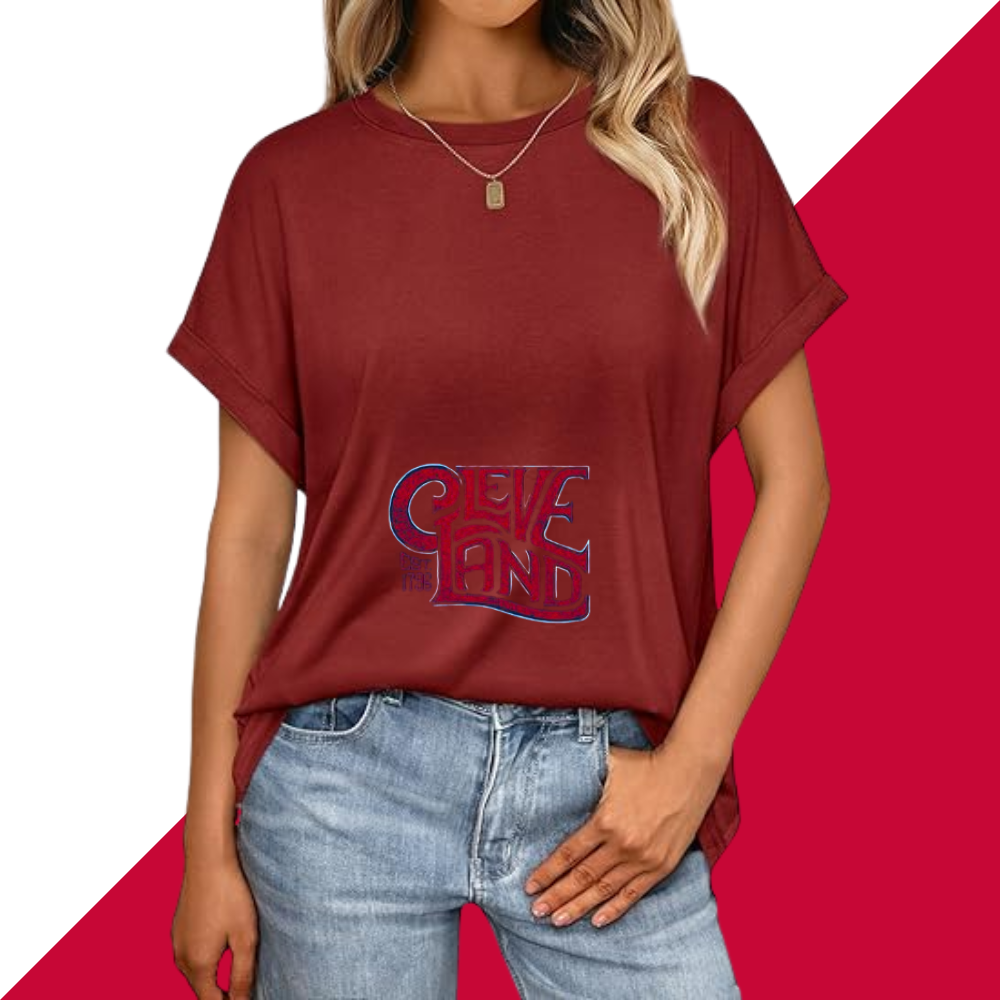 Casual Short Sleeve T-Shirt - Cleveland Guardians - Baseswear