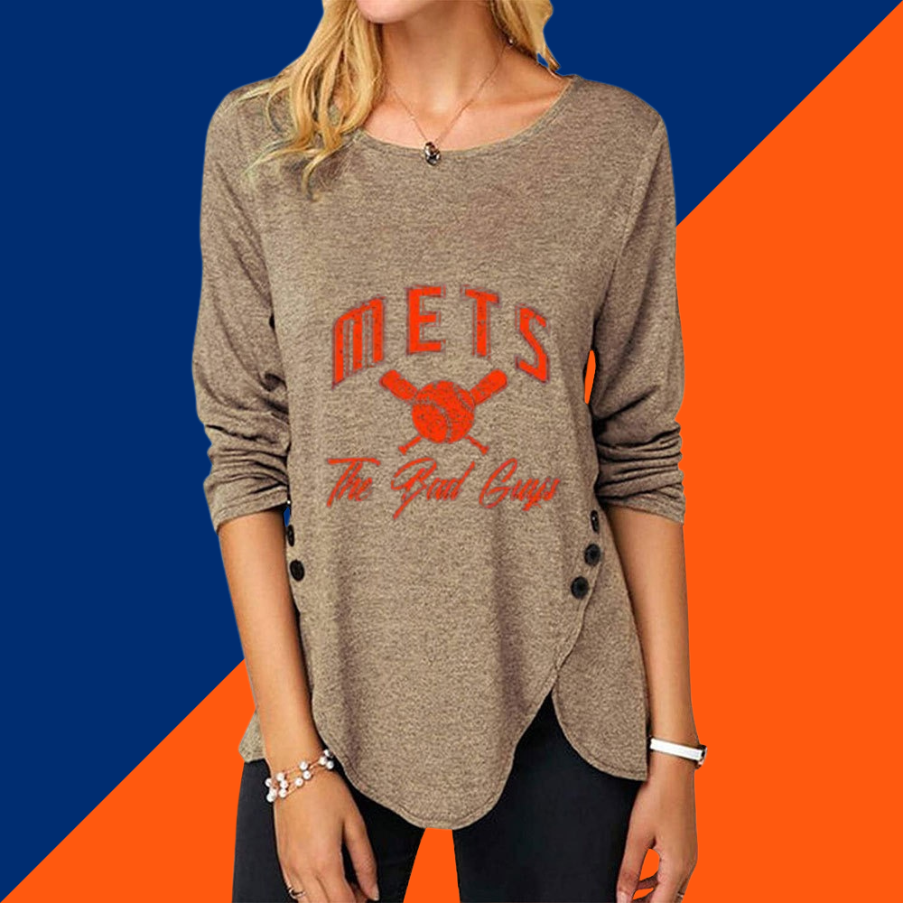 New Women's Button Embellished Split Top - Baseswear