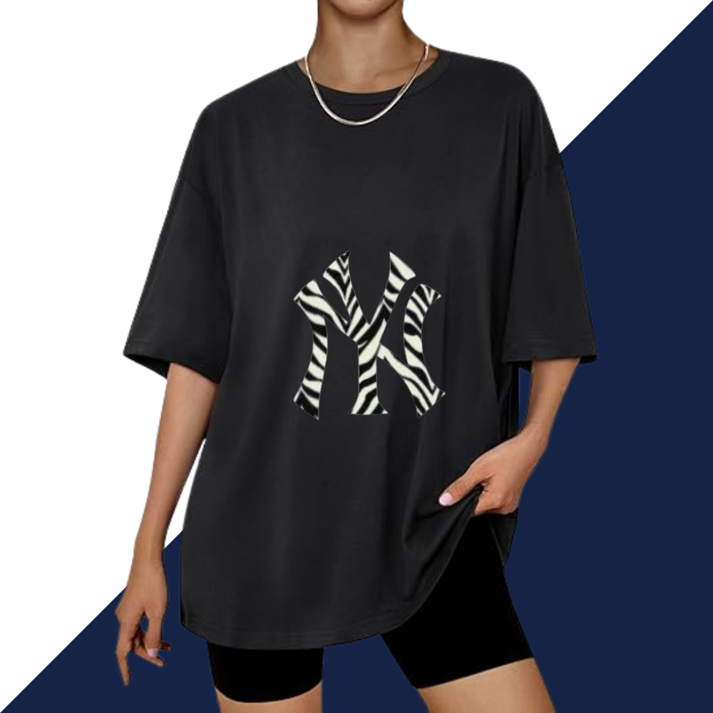 Casual Loose Fit Short Sleeve T-Shirt - New York Yankees - Baseswear