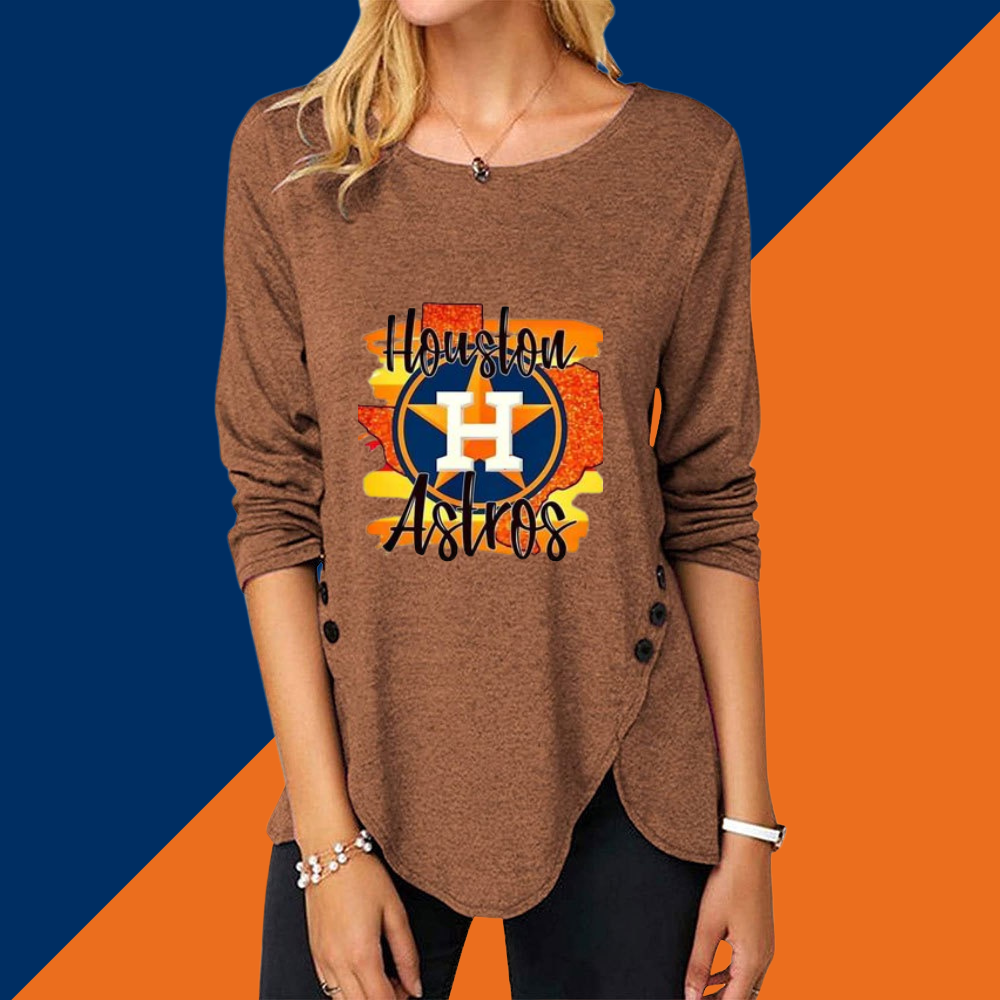 New Women's Button Embellished Split Top - Baseswear