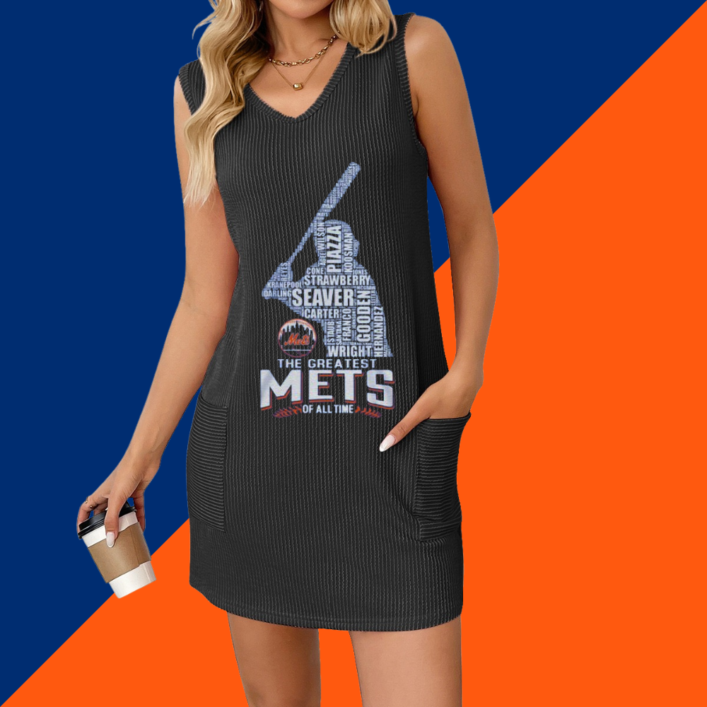 Spring/Summer New Women's Vest Pocket Dress - Baseswear