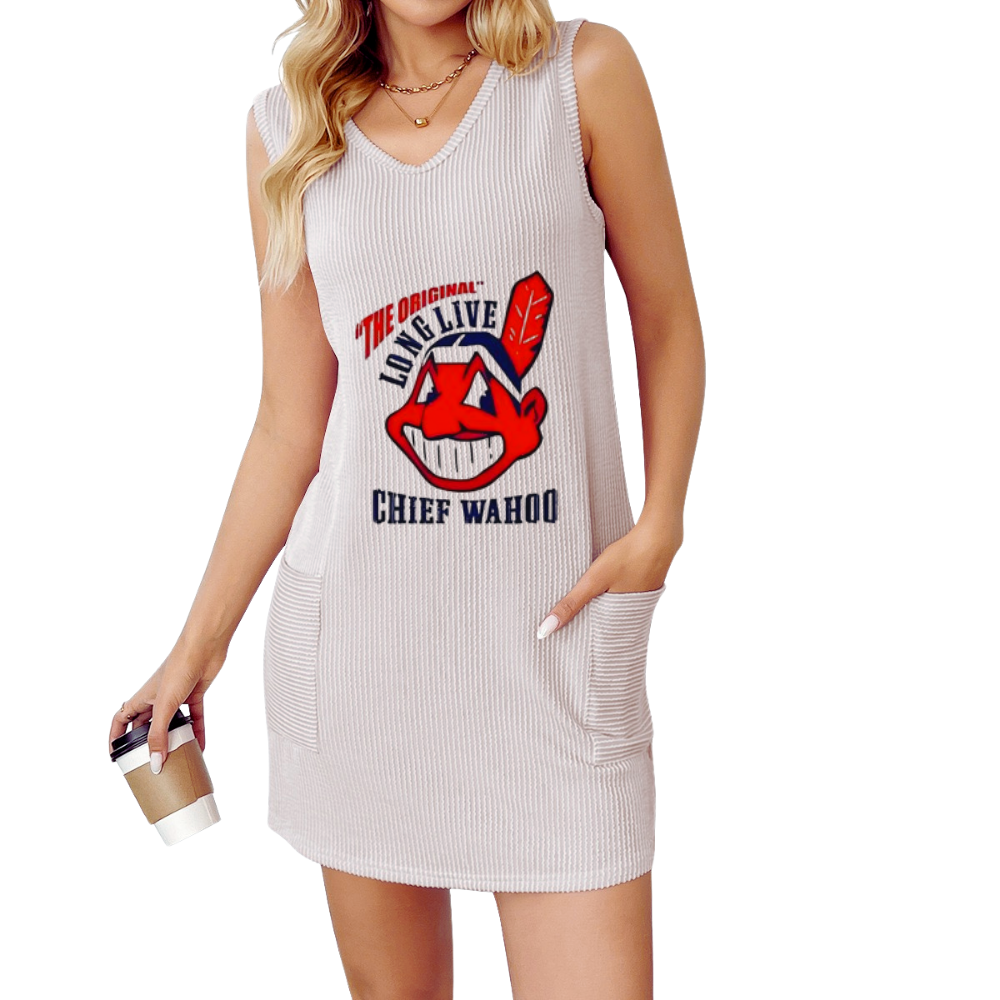 Spring/Summer New Women's Vest Pocket Dress - Baseswear