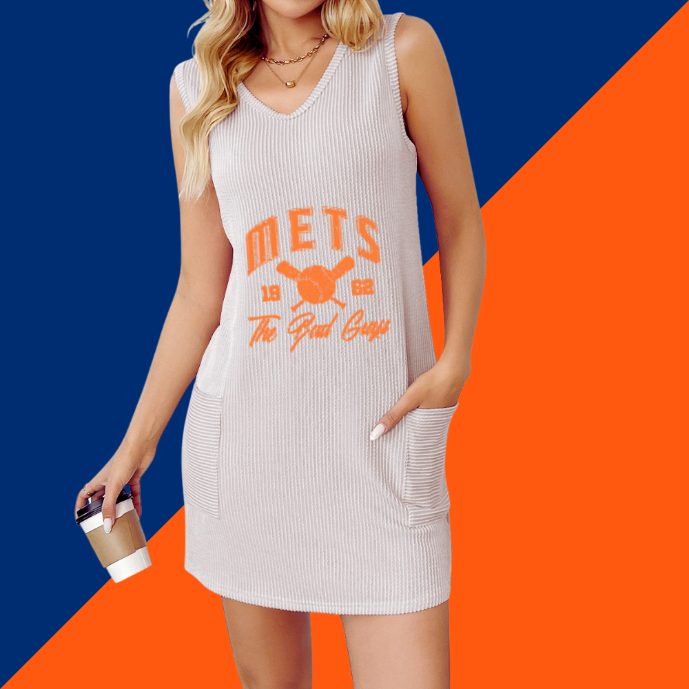 Spring/Summer New Women's Vest Pocket Dress - Baseswear