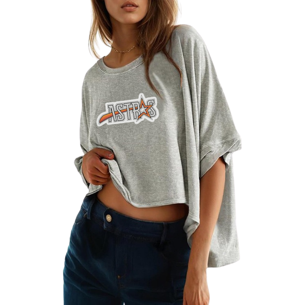 Summer Casual Oversized Batwing Sleeve Mismatched Twisted T-Shirt - Baseswear