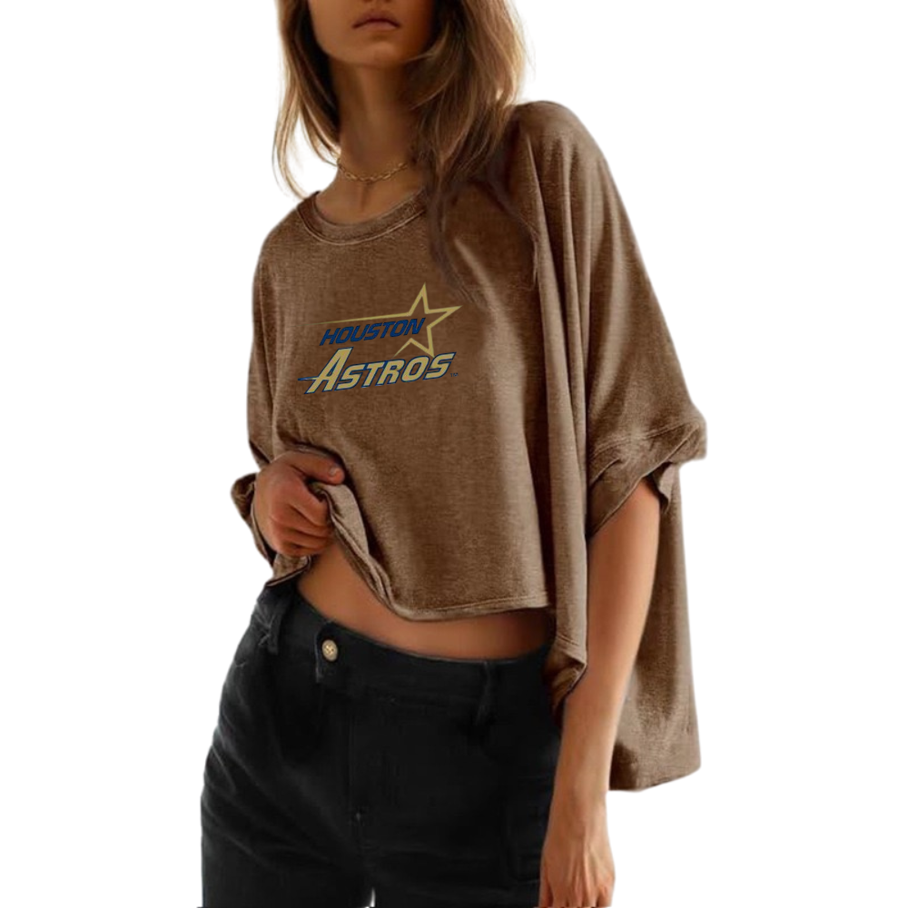 Summer Casual Oversized Batwing Sleeve Mismatched Twisted T-Shirt - Baseswear