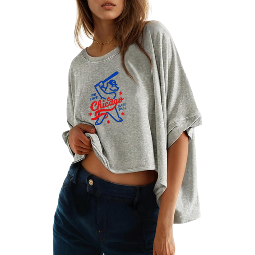 Summer Casual Oversized Batwing Sleeve Mismatched Twisted T-Shirt - Baseswear