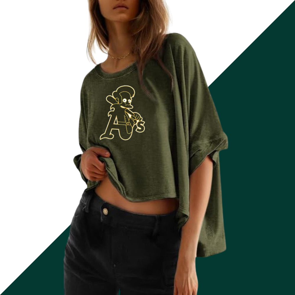 Summer Casual Oversized Batwing Sleeve Mismatched Twisted T-Shirt - Baseswear