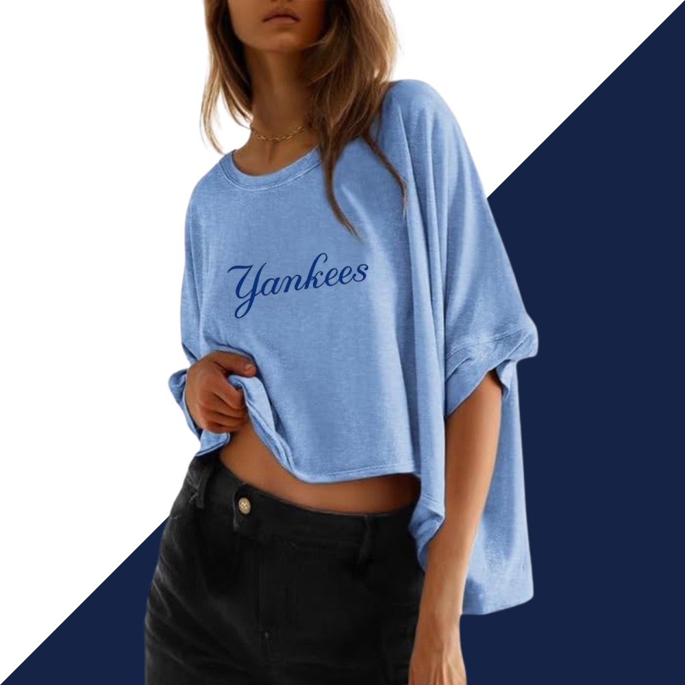 Summer Casual Oversized Batwing Sleeve Mismatched Twisted T-Shirt - Baseswear