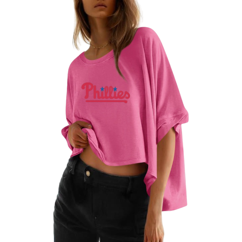 Summer Casual Oversized Batwing Sleeve Mismatched Twisted T-Shirt - Baseswear
