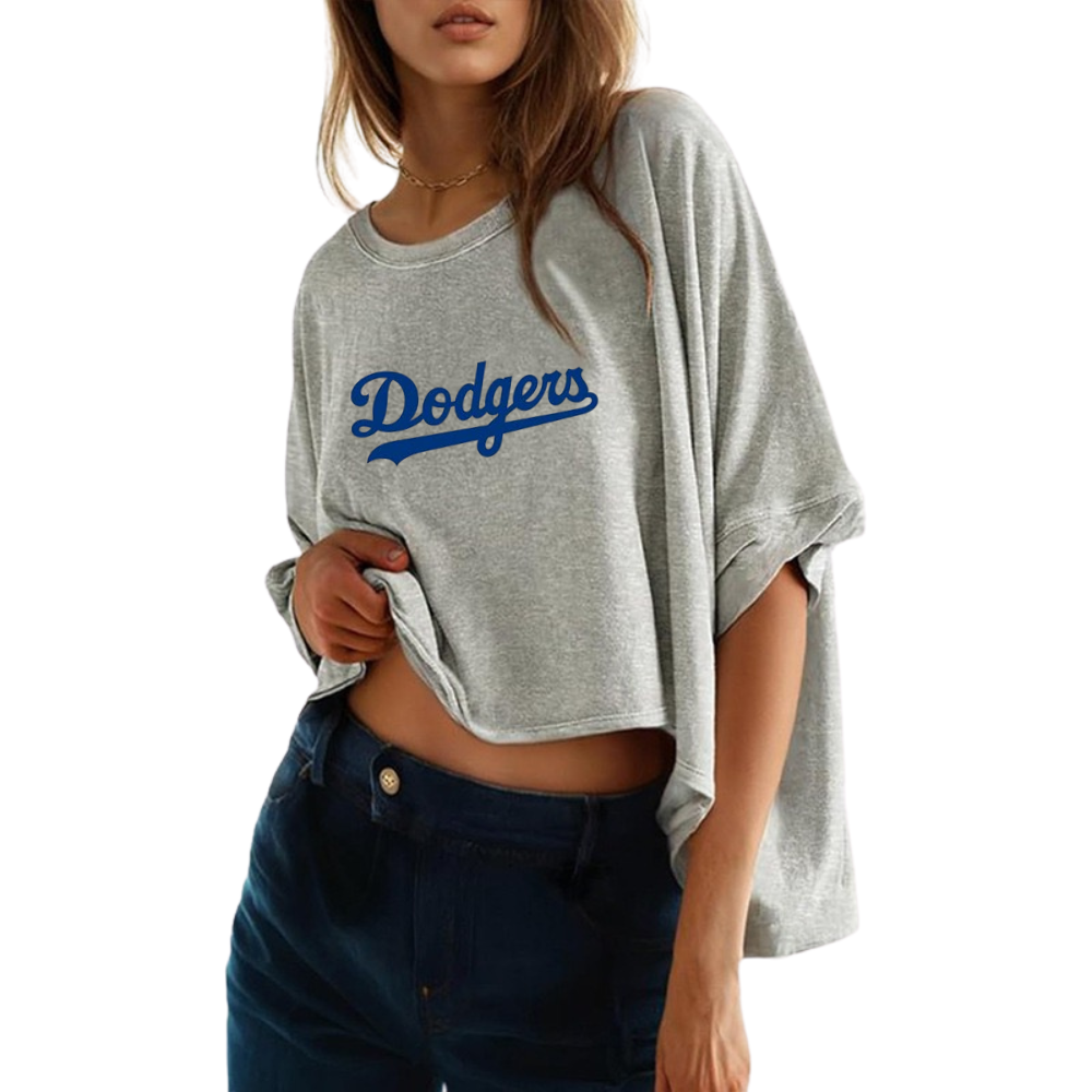 Summer Casual Oversized Batwing Sleeve Mismatched Twisted T-Shirt - Baseswear