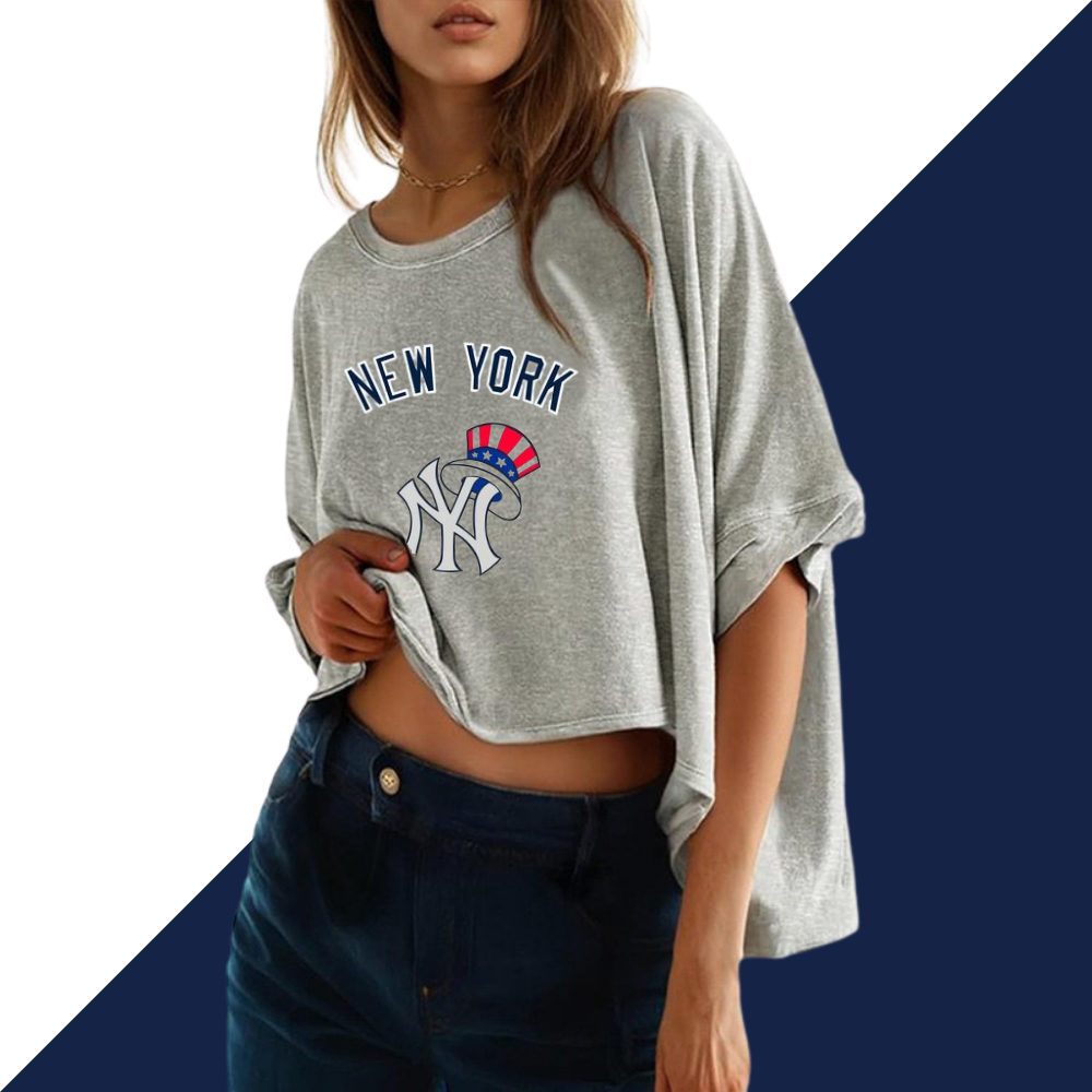 Summer Casual Oversized Batwing Sleeve Mismatched Twisted T-Shirt - Baseswear