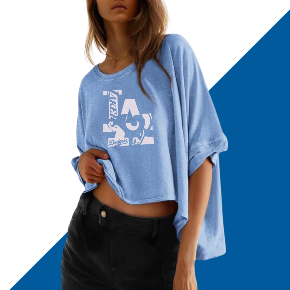 Summer Casual Oversized Batwing Sleeve Mismatched Twisted T-Shirt - Baseswear
