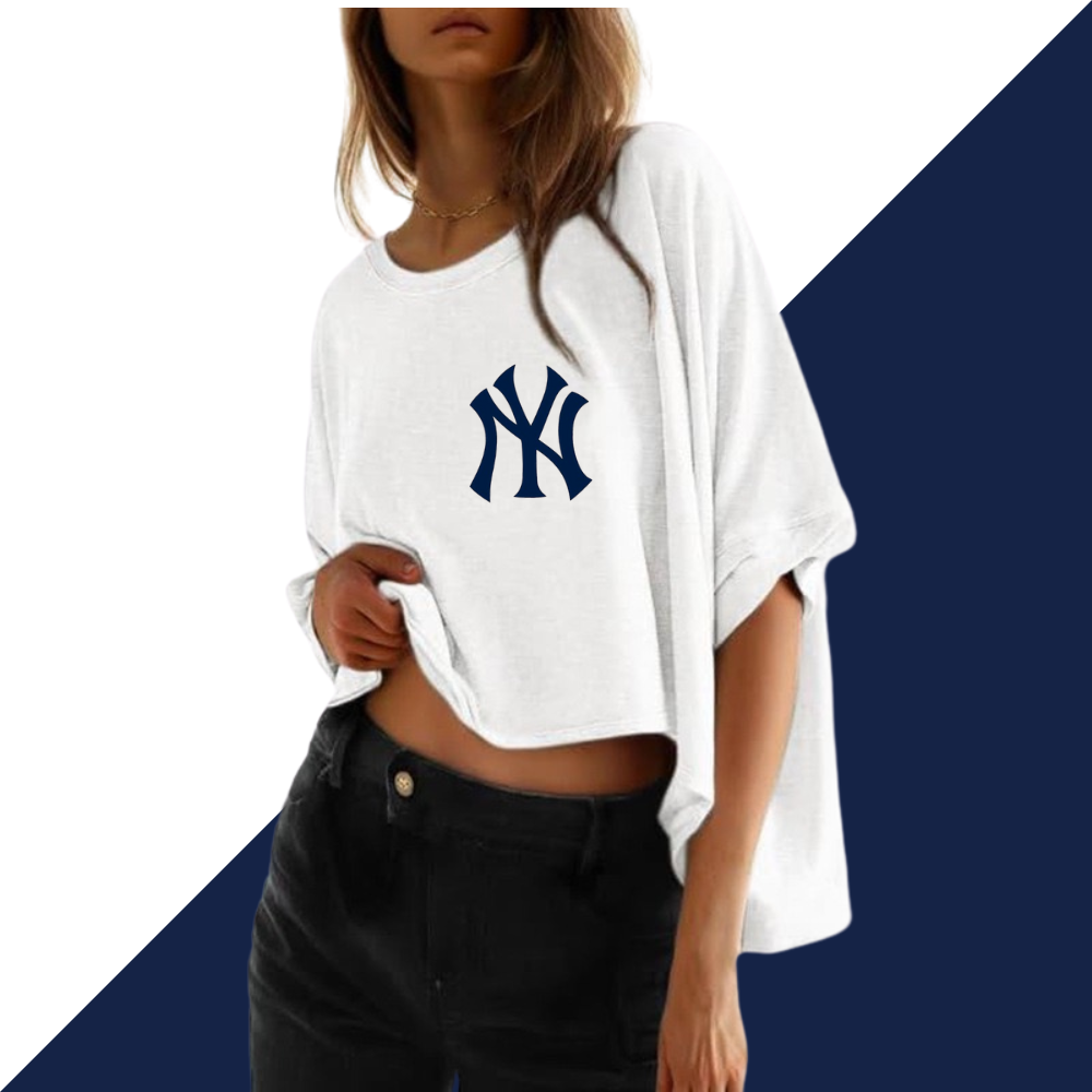 Summer Casual Oversized Batwing Sleeve Mismatched Twisted T-Shirt - Baseswear