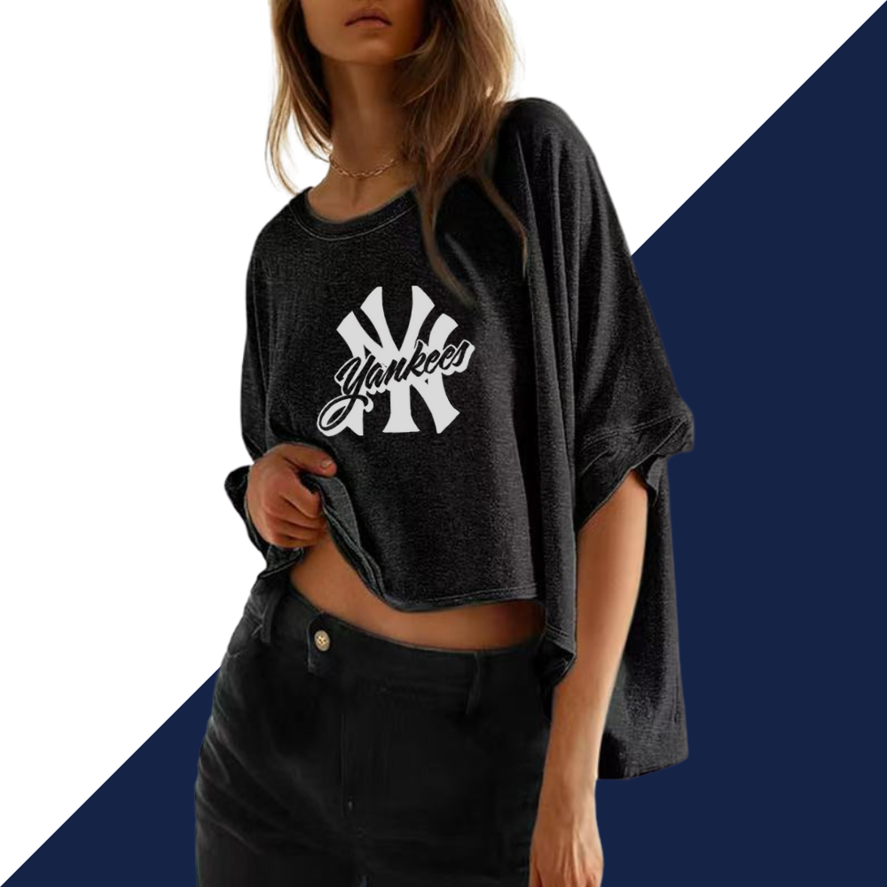 Summer Casual Oversized Batwing Sleeve Mismatched Twisted T-Shirt - Baseswear