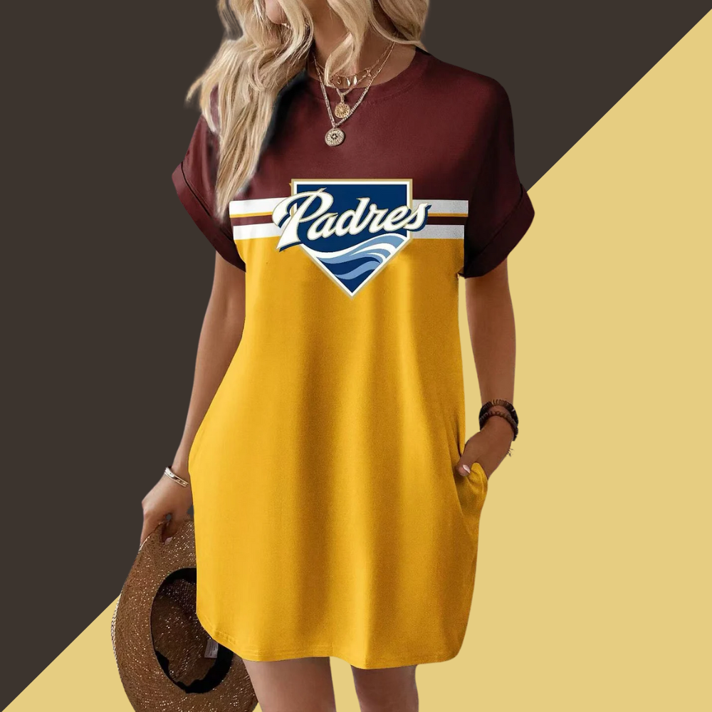 Solid Hidden Pocket Batwing Sleeve Tee Dress - Baseswear