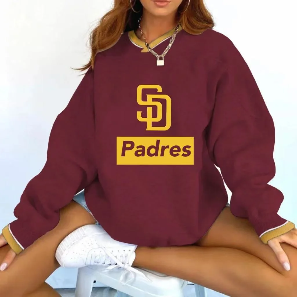 Women's Long Sleeve V-neck Pullover Sweatshirt - Baseswear