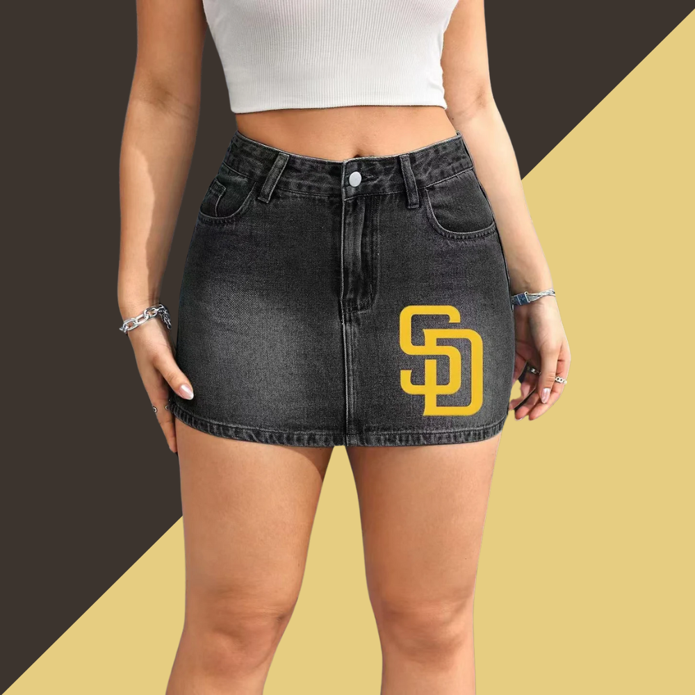 2025 Ladies Vintage Make-A-Pair Street Cowboy Short skirts and jeans - Baseswear