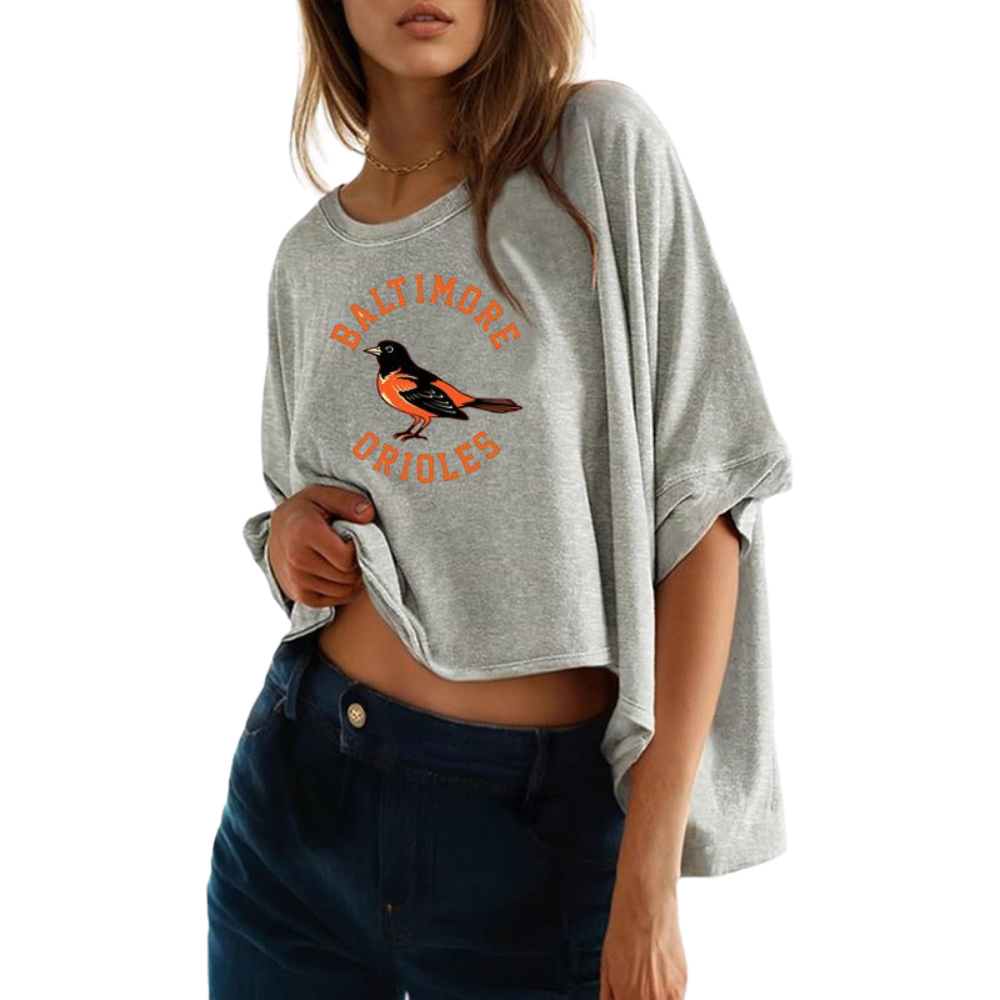 Summer Casual Oversized Batwing Sleeve Mismatched Twisted T-Shirt - Baseswear