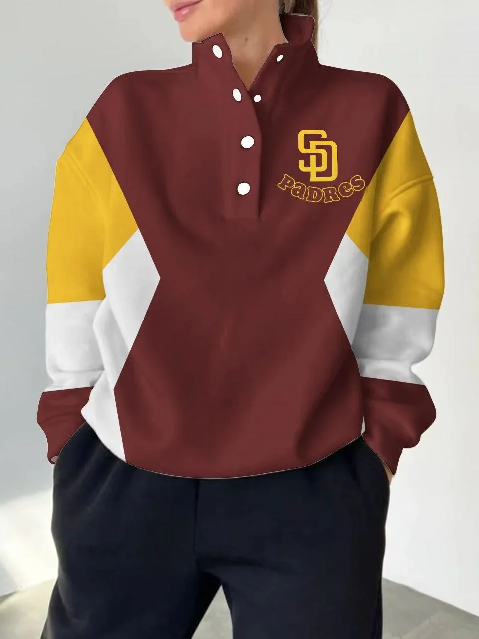 2025 New Design Casual Snap Mockneck Pullover - Baseswear