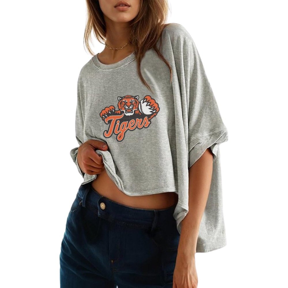Summer Casual Oversized Batwing Sleeve Mismatched Twisted T-Shirt - Baseswear