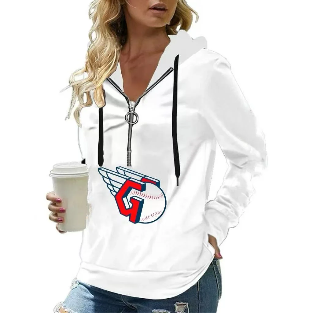 Trendy printed long sleeve zipper sweatshirt - Baseswear