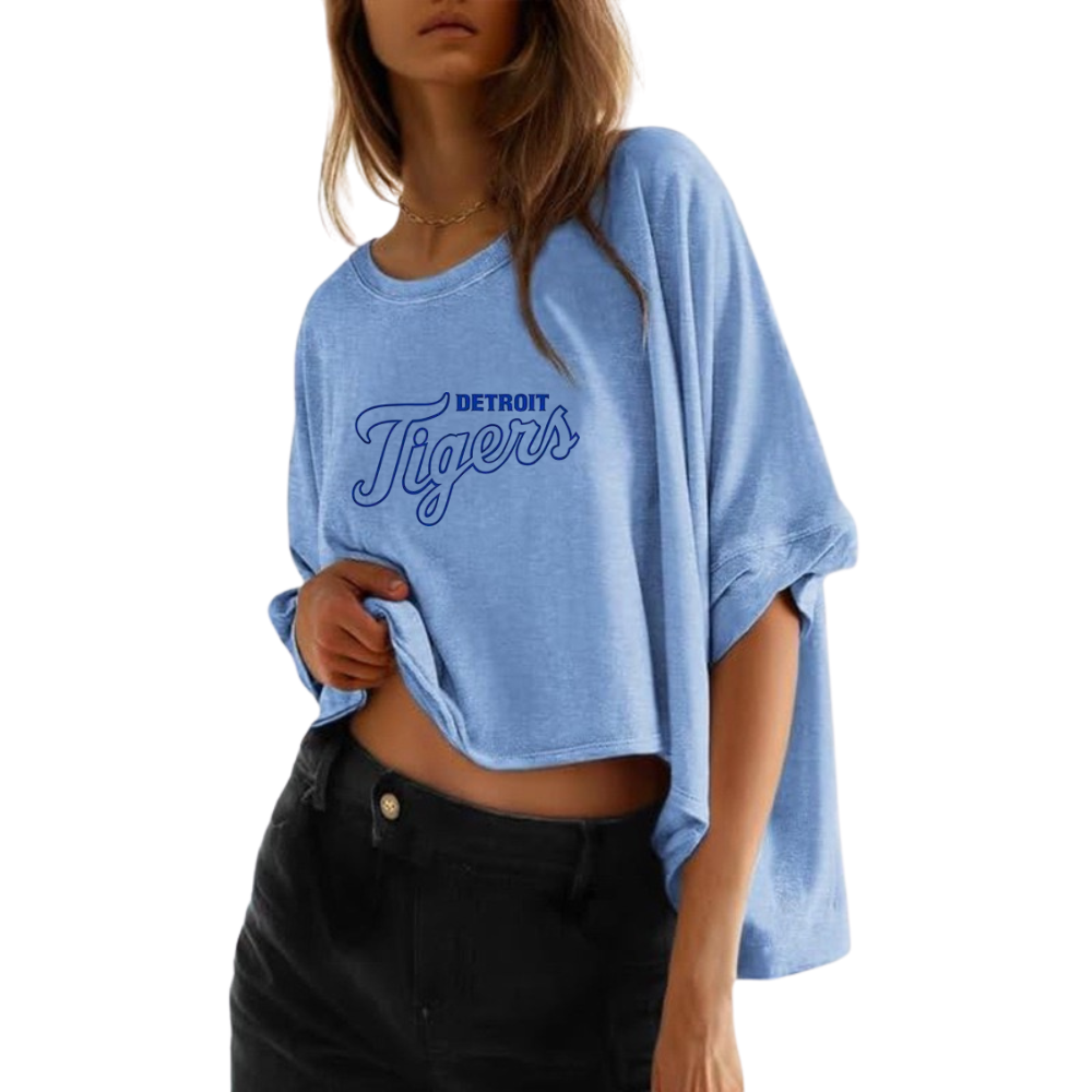 Summer Casual Oversized Batwing Sleeve Mismatched Twisted T-Shirt - Baseswear