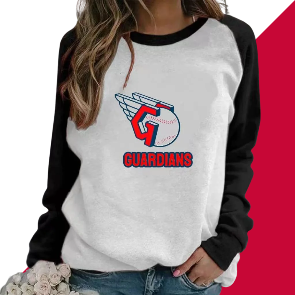 Fashion stitching Vintage Print crew neck Sweatshirt - Baseswear