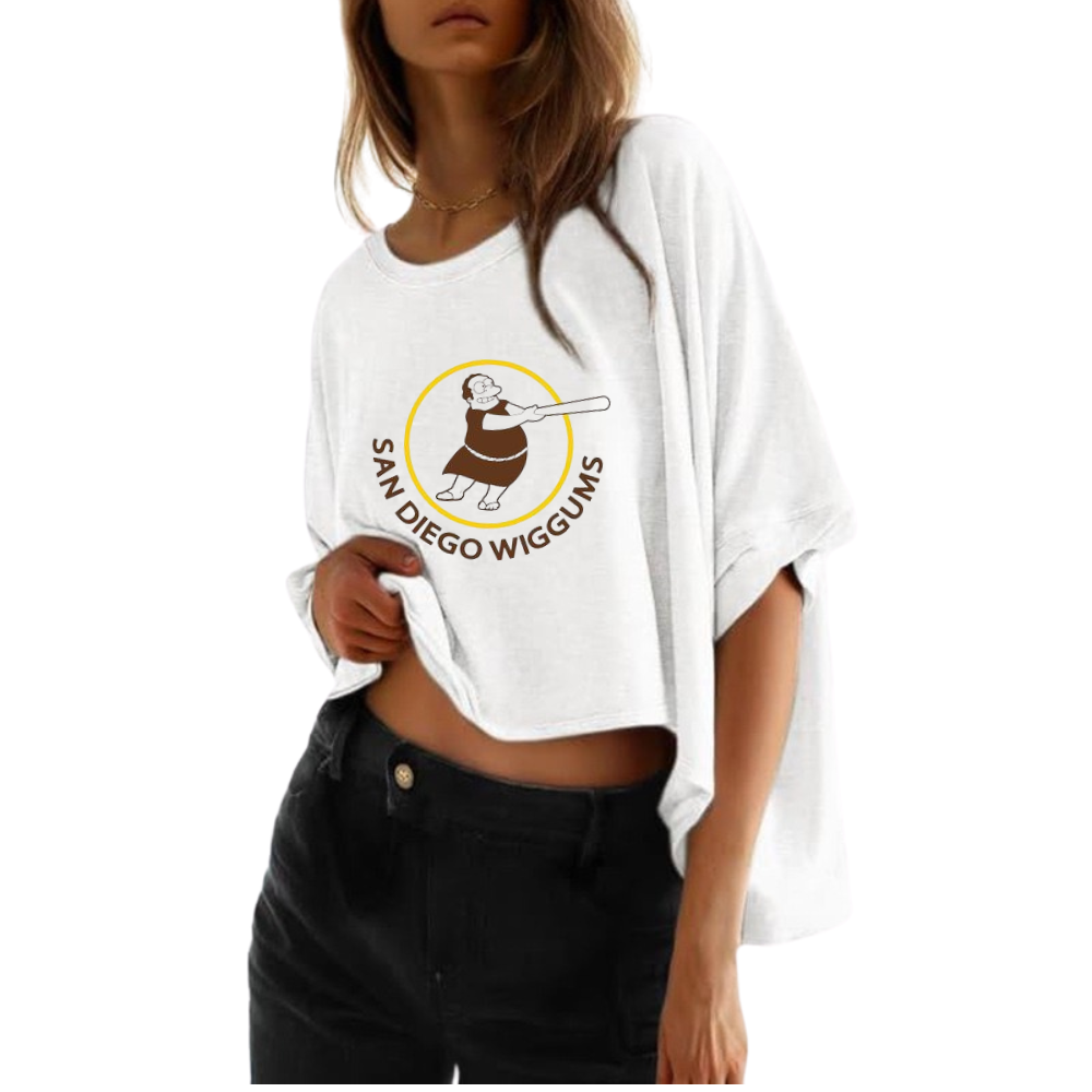 Summer Casual Oversized Batwing Sleeve Mismatched Twisted T-Shirt - Baseswear
