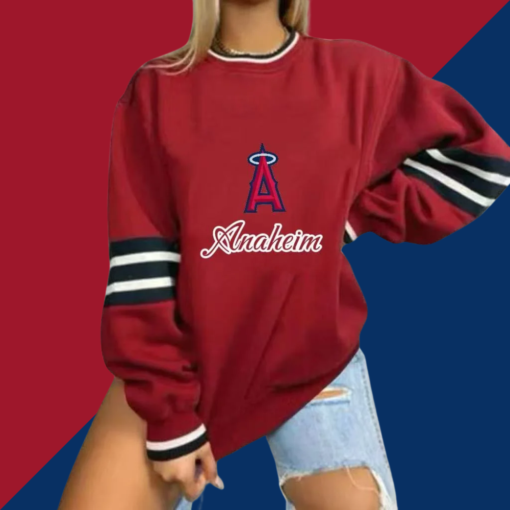Women's Long Sleeve V-neck Pullover Sweatshirt - Baseswear