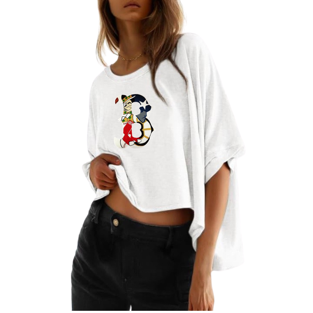 Summer Casual Oversized Batwing Sleeve Mismatched Twisted T-Shirt - Baseswear